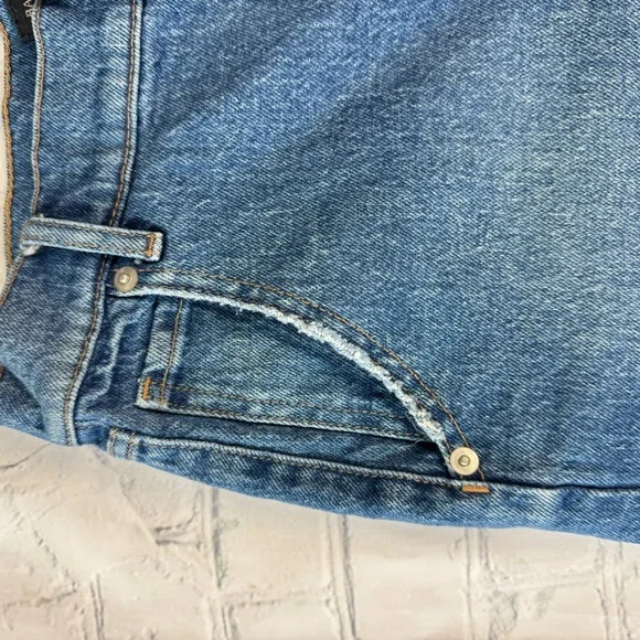 Banana Republic Factory Blue Denim Jean Button Fly High Rise size 0/25 - Picture 3 of 13